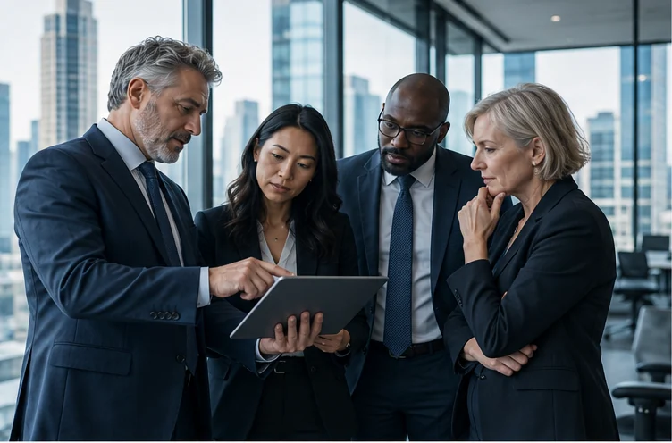 Consultants collaborating